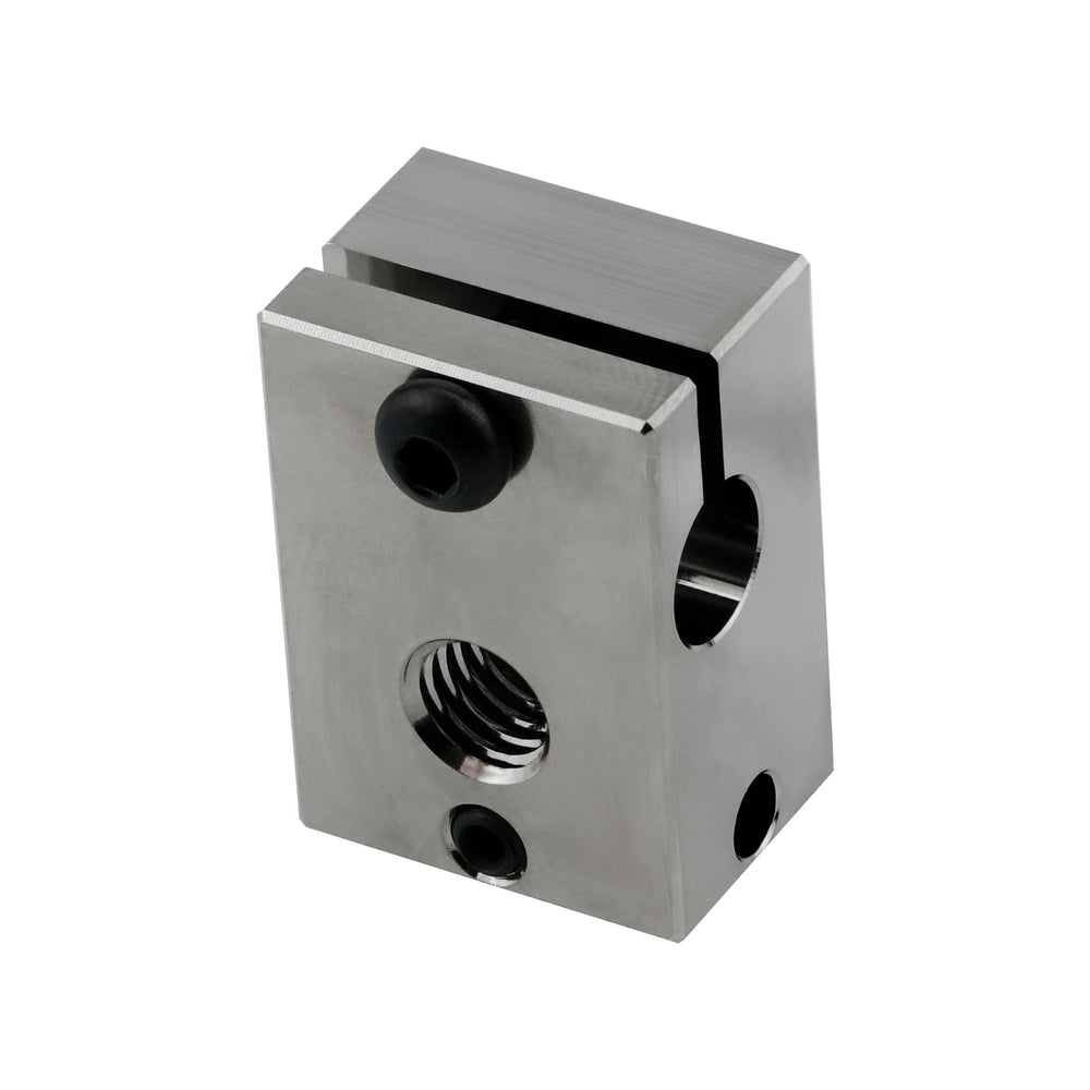 500 High Temperature Plated Copper Heater Block Compatible with PT100 Cartridge Sensor Version V6 Hotend Titan Aero Extruder Prusa i3 MK3 MK3S 3D Printer (Copper)
