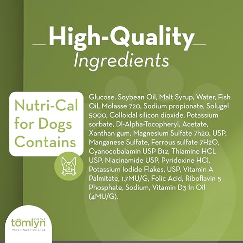 Tomlyn Nutri-Cal Malt-Flavored High-Calorie Nutritional Gel for Dogs, 4.25oz