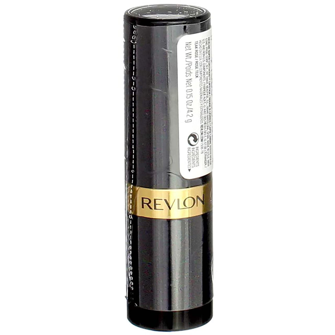 Revlon Super Lustrous Lipstick with Vitamin E and Avocado Oil, Cream Lipstick in Wine, 445 Teak Rose, 0.15 oz (Pack of 2)