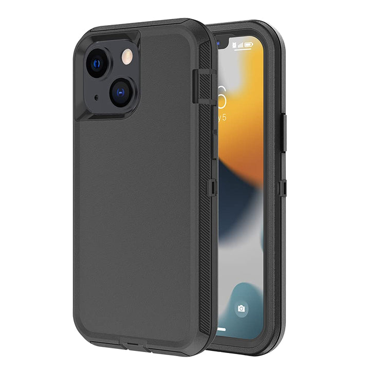Compatible with iPhone 13 Case, Drop Protection Full Body Rugged Shockproof/Dust Proof Military Protective Tough Durable Phone Cover Heavy Duty (Purple Red/Light Pink)