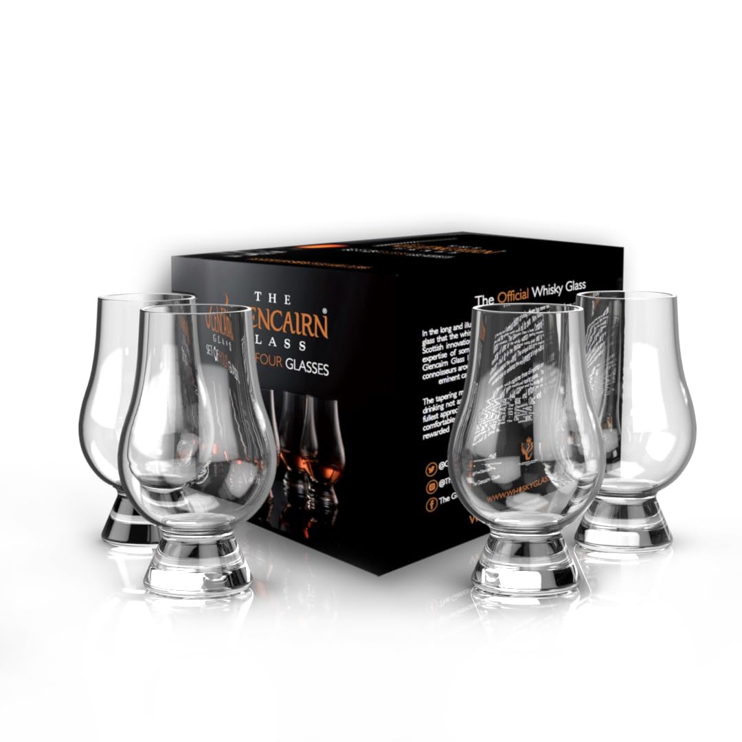 Whiskey Glass, Set of 4 in 4 Pack Gift Carton