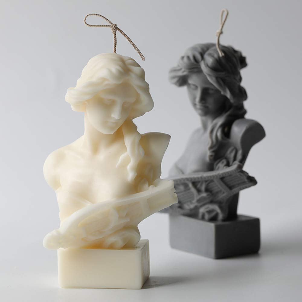 Mini Pretty Lady Design 3D Silicone Mold for Handcrafted Candle Decorated Candle Wax Melt Molds Epoxy Resin Aroma Gypsum Silicone Mould Concrete Statue Molds