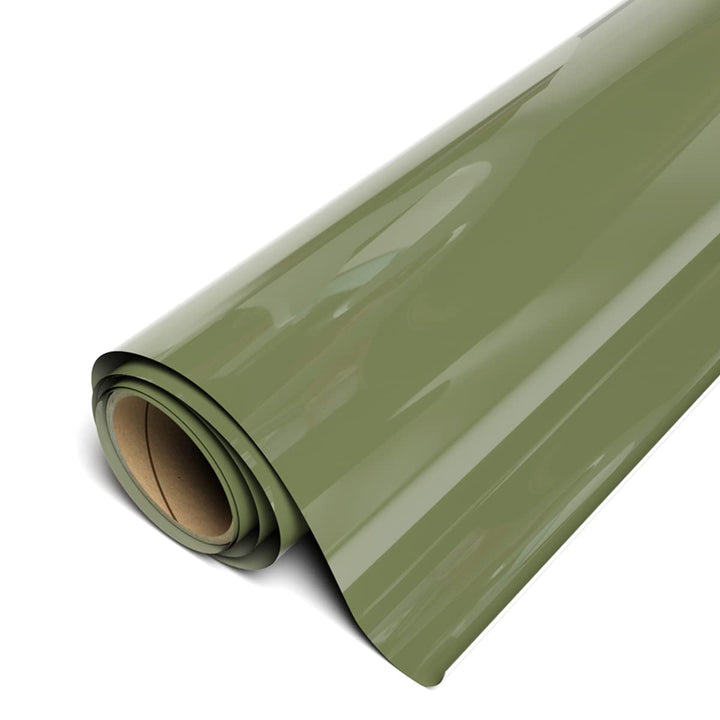 EasyWeed Heat Transfer Vinyl 11.8 x 5ft Roll (Green Olive) - Compatible with , Cricut, Silhouette and Other Craft/Professional Cutters - CPSIA Certified