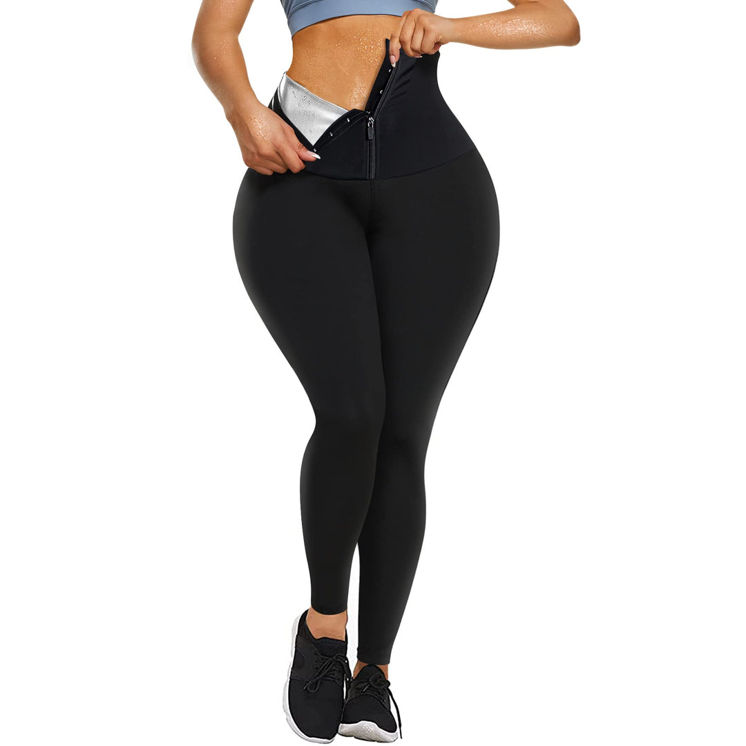 Sauna Sweat Pants for Women High Waist Compression Slimming Weights Thermo Legging Workout Body Shaper Sauna Suit