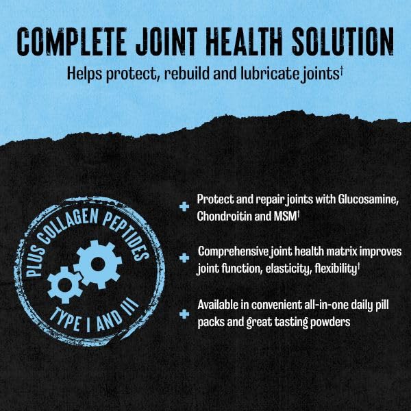 Flex Powder - Joint Support Supplement for Pain Relief, Repair and Restore Muscles with Turmeric, Glucosamine, Chondroitin, MSM, Collagen and Boswellia, Great Tasting Orange Flavor, 30 Scoops