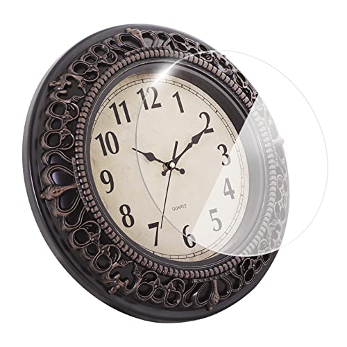12-Inch Silent Retro Quartz Clock, Decorative Wall Clock for Home/Office/School