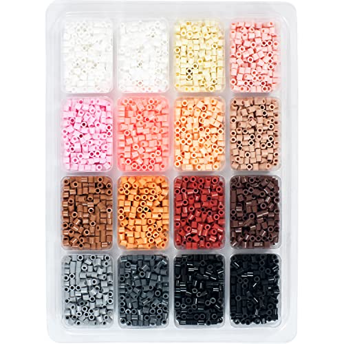 Beads Neutral Colors Fuse Beads and Storage Tray For Kids Crafts, Small, 4000 pcs