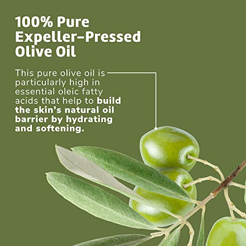 Pure Olive Oil - Natural Expeller Pressed Olive Oil for Hair and Skin - Lightweight Body Oil for Dry Skin 2 Fl Oz (1 Bottle)