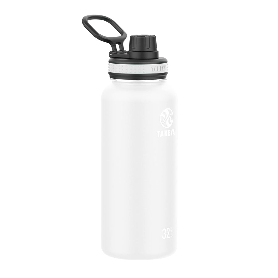 Originals 32 oz Vacuum Insulated Stainless Steel Water Bottle with Straw Lid, White