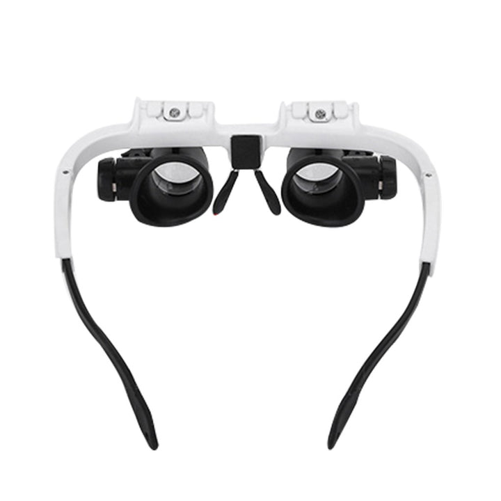 Magnifier Glasses 8X 15X 23X Magnifying Glasses LED Headband Glass Eye Magnifying Repair Tool Watchmaking Coin Stamp Currency Book Errors Jewelry Necklace Magnifier Beading Biology Loupe Microscope