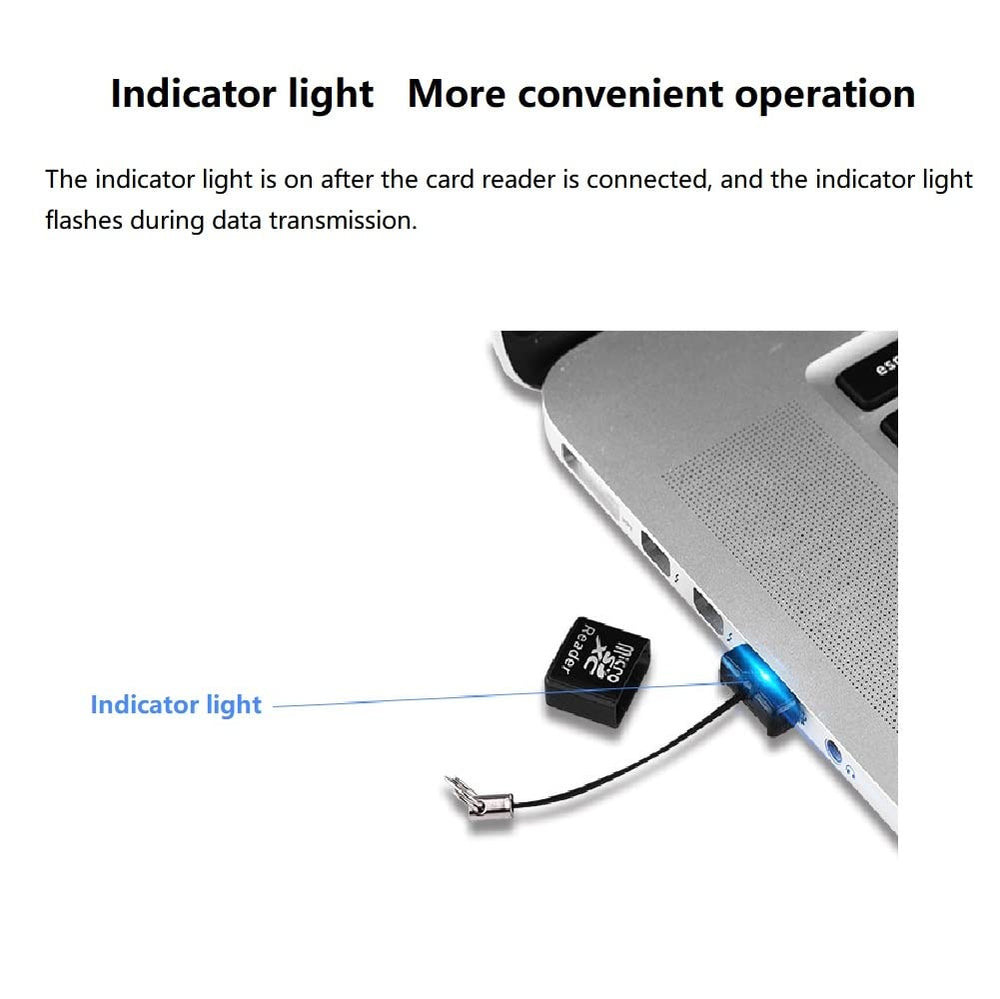 Mini Super Speed Micro SD/SDXC TF USB 2.0 Card Reader Adapter