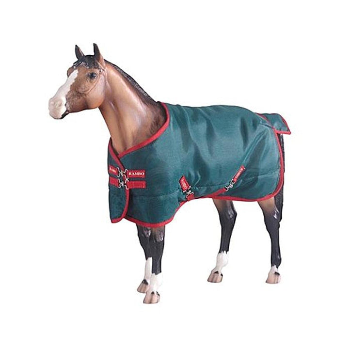 Traditional Rambo Blanket, Green/Red (1:9 Scale)