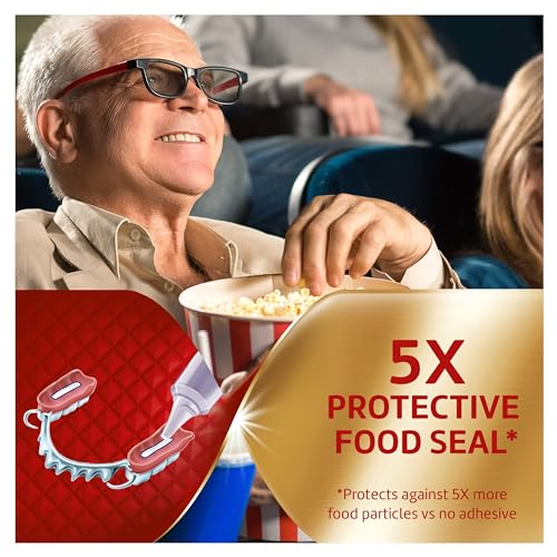 Power Max Power Hold plus Seal Denture Adhesive Cream, Denture Cream for Secure Hold and Food Seal, Flavor Free - 2.2 oz