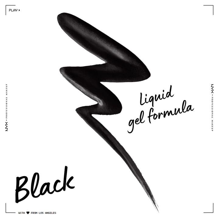 PROFESSIONAL MAKEUP Epic Wear Liquid Liner, Waterproof Eyeliner, Up To 3 Day Wear, Black