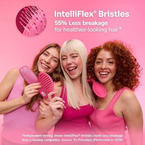 Detangling Brush, Original Detangler Brush (Sky) - Wet & Dry Tangle-Free Hair Brush for Women & Men - No Tangle Soft & Flexible Bristles for Straight, Curly, & Thick Hair