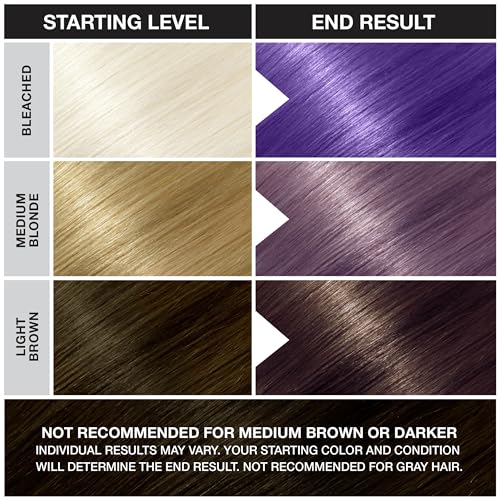 Violet Semi Permanent Conditioning Hair Color | Non-Damaging Hair Dye | Vegan, PPD and Paraben Free | Vibrant Hair Color | Easy To Use | Lasts Up To 35 washes | 3.5oz