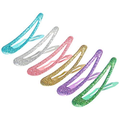 Snap Hair Clips 40pcs 2 No Slip Glitter Hair Clip Metal Hair Barrettes for Baby Girls Toddlers