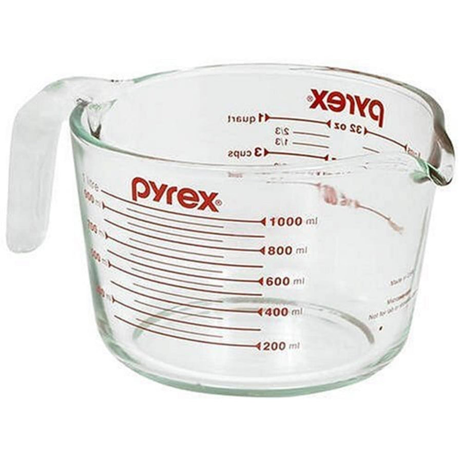 Prepware 1-Quart Measuring Cup, Clear with Red Measurements