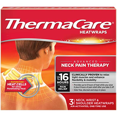 Portable Heating Pad, Neck and Shoulder Rain Relief Patches, Multi-Purpose Heat Wraps, 3 Count