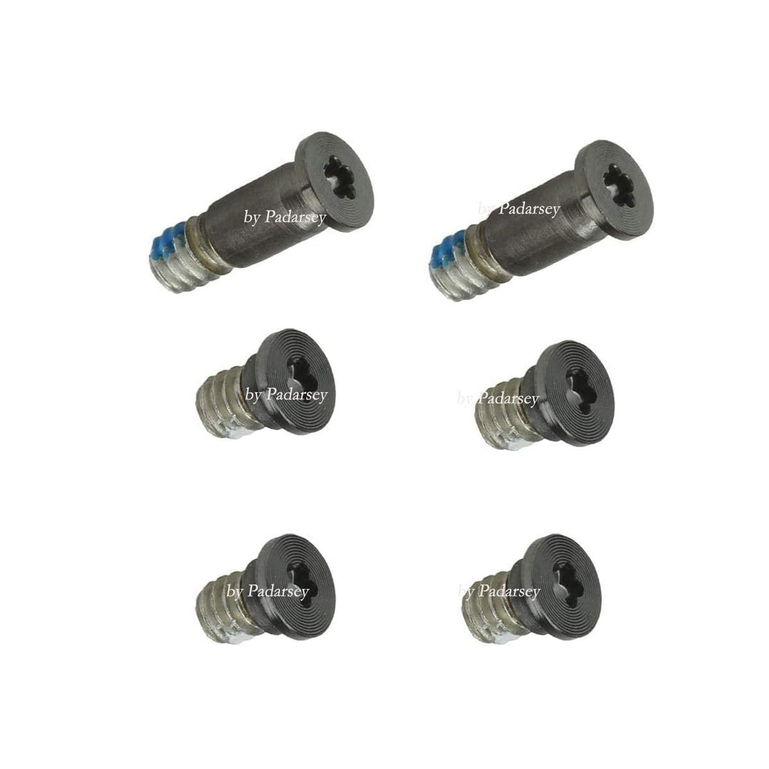 Pentalobe Bottom Case Screws +4 Pack Rubber Case Feet+ Pentalobe Screwdriver Compatible for MacBook Retina 13” with Touch Bar A1706, A1989 and A2159 (Gray)