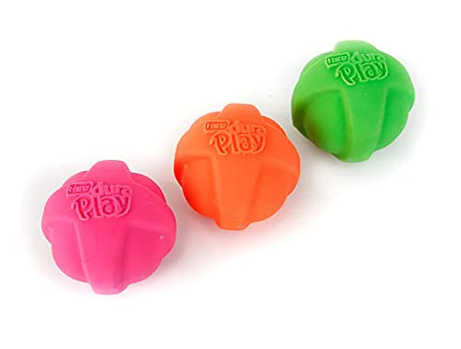 Dura Play Bacon Scented Squeak Ball Dog Toy for Small Breeds, 3 Pack