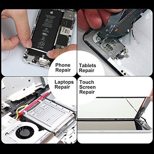 2mm LCD Repair Tape for Phone Screen, Adhesive Tape with 1 Tweezers for Cell Phone, iPad, Tablets, Laptops, Camera