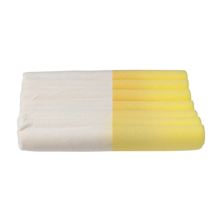 Contour Memory Foam Pillow for Excellent Neck Support, Cervical Pillow, with Soft Cream Terry Cloth Cover