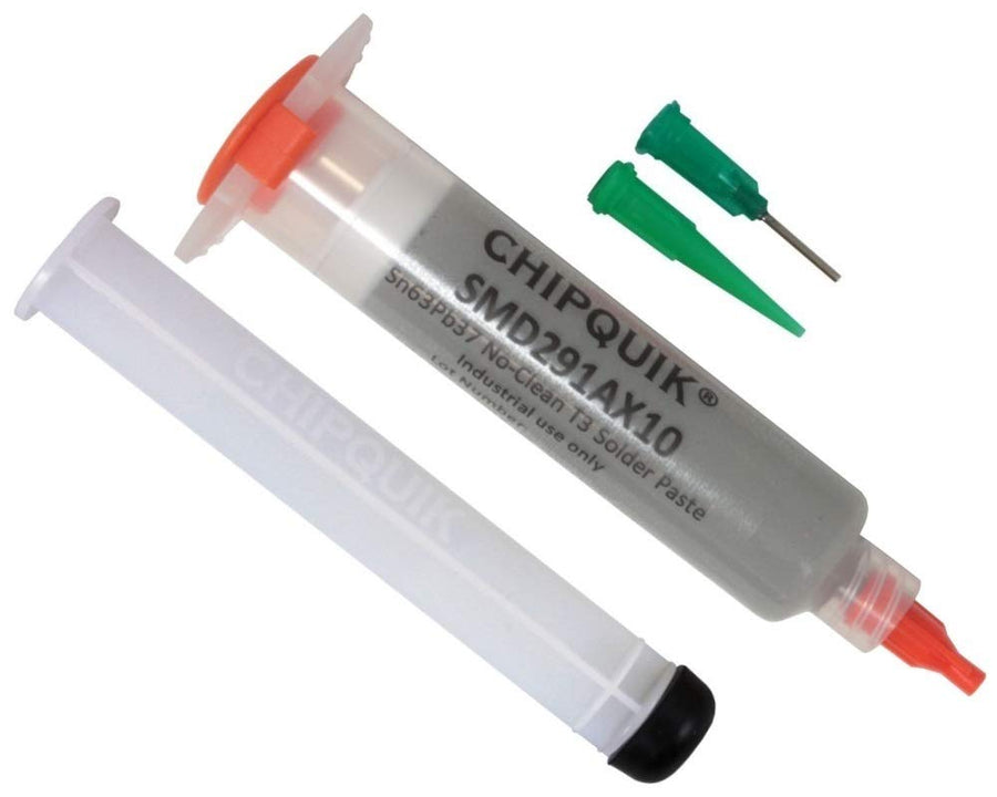 SMD291AX10 Solder Paste no Clean 63Sn/37Pb in 10cc Syringe 35g