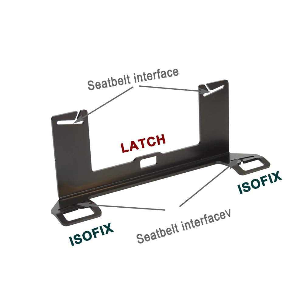 Universal Latch ISOFIX Belt Interfaces Guide Retainer Thicken Steel Car Seat Bracket