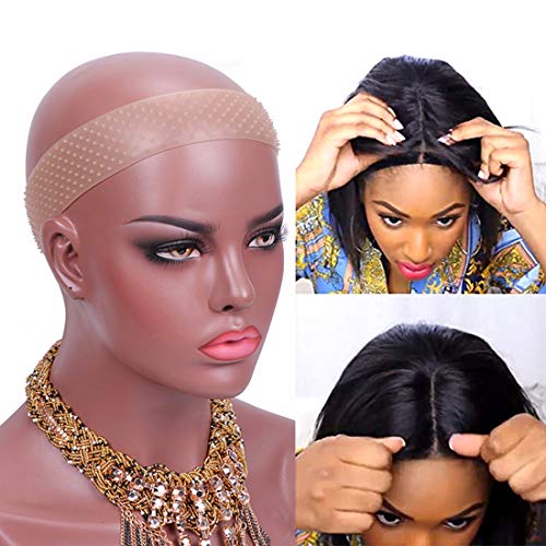Wig Grip, Silicone Wig Grip Band for Women - Light Brown, Non Slip Transparent, Comfort Elastic, Natural Grip Headbands for Lace Wigs to Hold Wigs Frontal, 1 Count