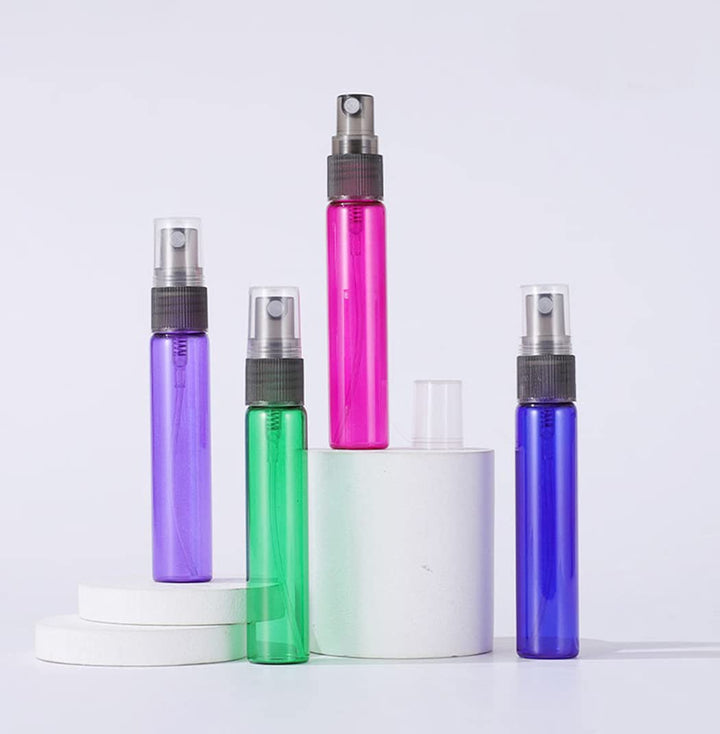 20 Pack Set 10ML Protable Refill Bulk Atomizer Spray Travel Perfume Bottle Hydrating Empty Bottle (Blue)