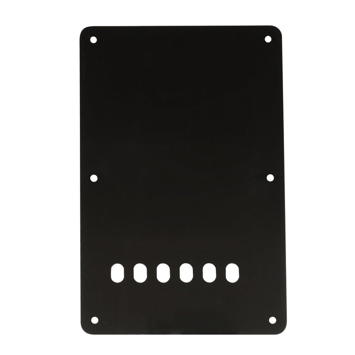 6 Hole Guitar Back Plate Tremolo Cavity Cover Backplate for China Made Squier Guitar Parts,3Ply Black