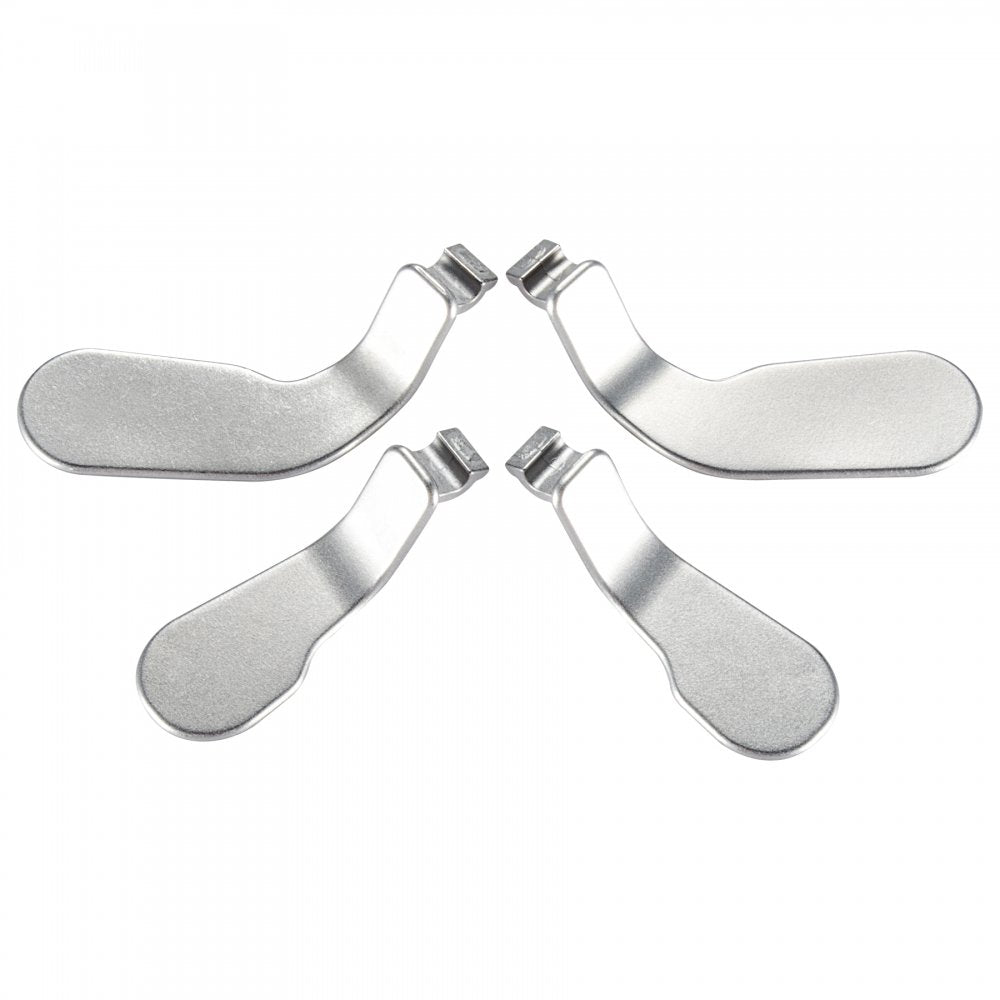 4 pcs Metal Stainless Steel Paddles Hair Trigger Locks Replacement Parts Video Games Accessories Kits for Xbox One Elite, Elite Series 2, Elite 2 Core Controller