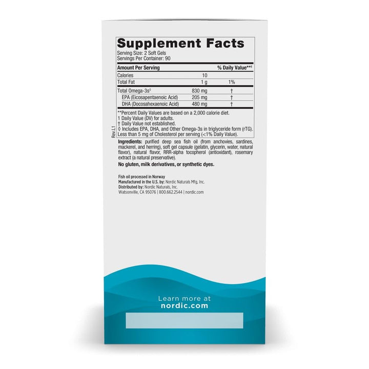 DHA, Strawberry - 180 Soft Gels - 830 mg Omega-3 - High-Intensity DHA Formula for Brain & Nervous System Support - Non-GMO - 90 Servings