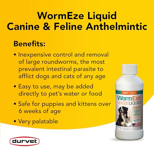 WormEze Liquid Canine & Feline Antihelmintic, 8 oz