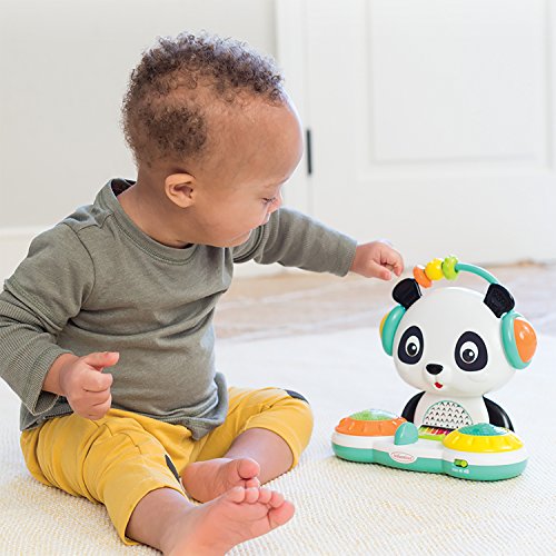 Spin & Slide DJ Panda - Musical Toy with Busy Beads, Light-up Turntable Drums, Funky Beats, switches, Silly Songs and 2 Volume Settings, for Babies and Toddlers