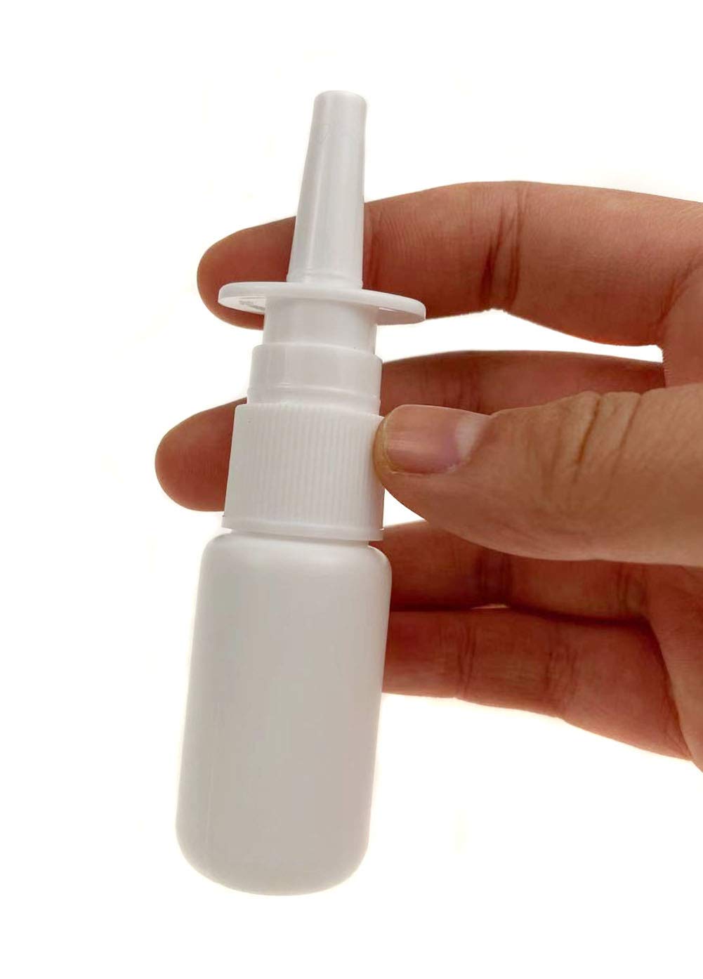 15ML: 12PCS Empty Refillable Portable Plastic Nasal Pump Sprayers Spray Bottle Makeup Water Contain