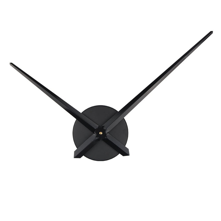 3D Clock Hands, Large Clock Needles Quartz Movement, Wall Clock Mechanism Kit, DIY Parts Replacement (Black-T42B)