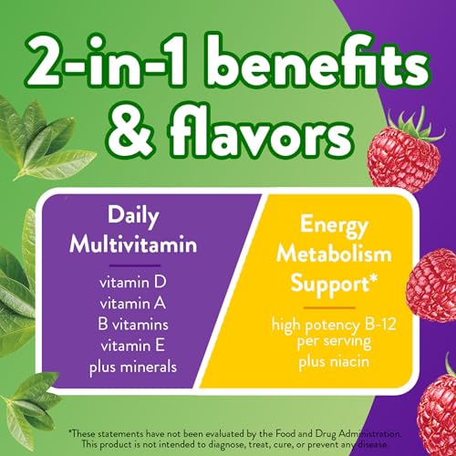 Multi + Energy* Gummy Vitamins, Contains B Vitamins to Provide Energy Metabolism Support*, 90 Count