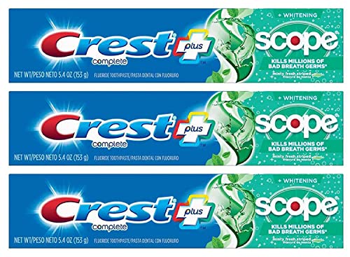 Toothpaste Plus Scope Whitening Minty Fresh (Pack of 3)