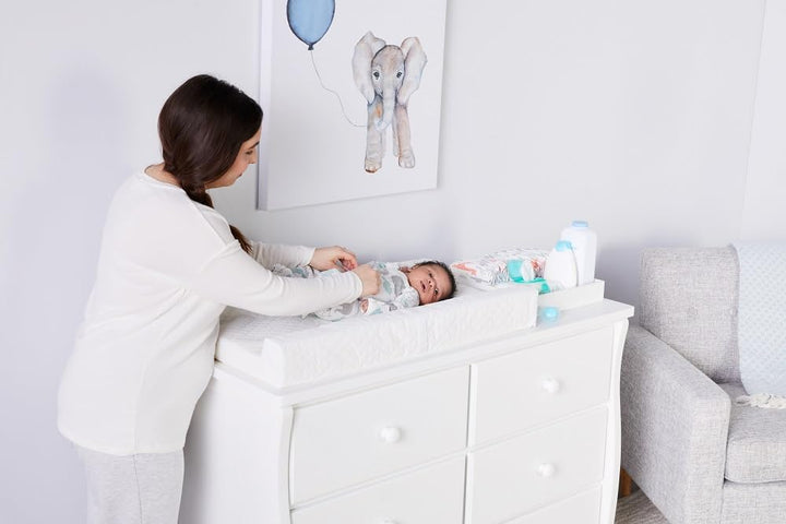 Baby Basics Infant Changing Pad, White , 31x16x4 Inch (Pack of 1)
