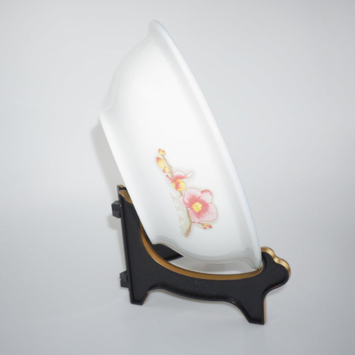Display Stand Easel Bowl Stands for Display Large Deep Bowls, Platters and Deep Dishes Black Gold