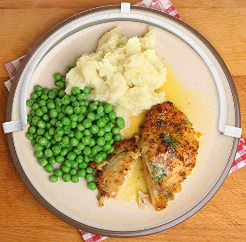White Clip-on Food Guard for 9 – 10 Inch Plates