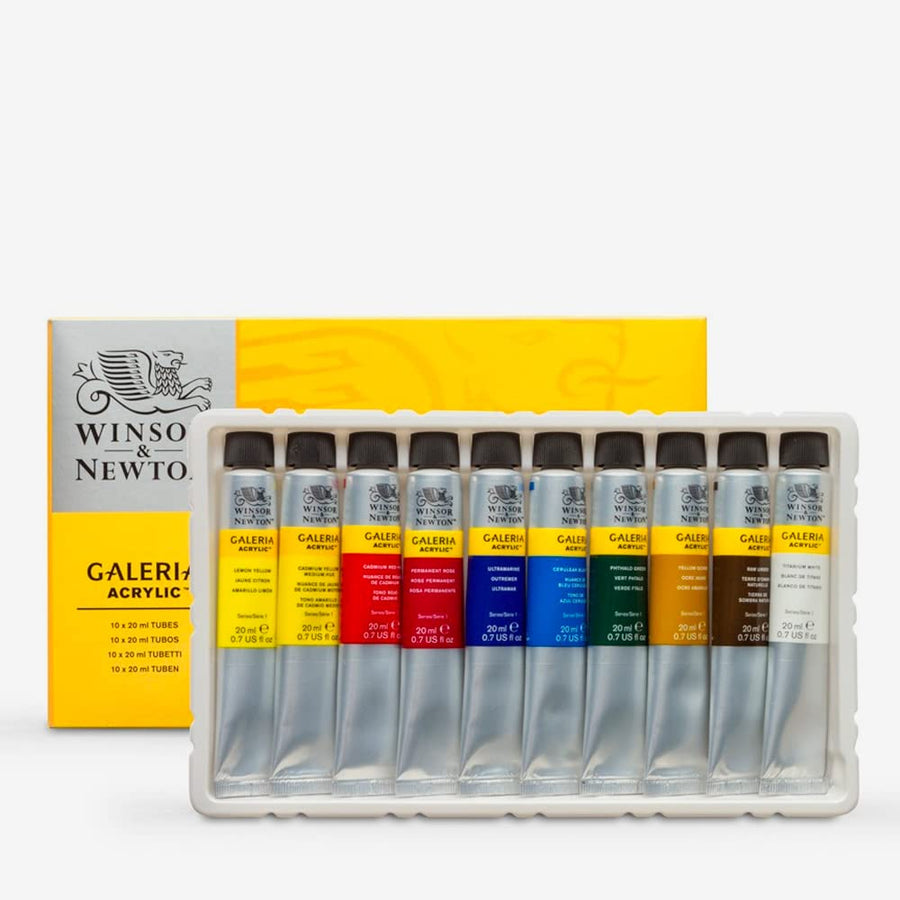 Galeria Acrylic Paint, 10 x 20ml (0.7--oz) Tube Paint Set