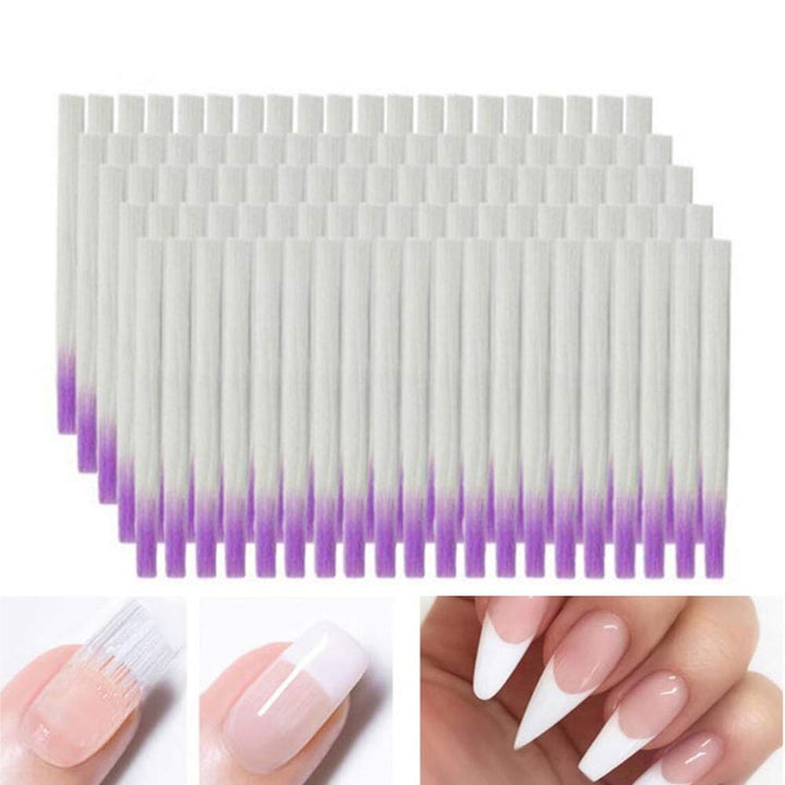 100 pcs Fiberglass Nail -Fiberglass for Nail Extension Quick Extension Fiber Silk New Nail Shaping Material False Nails Manicure Salon Tool Accessories