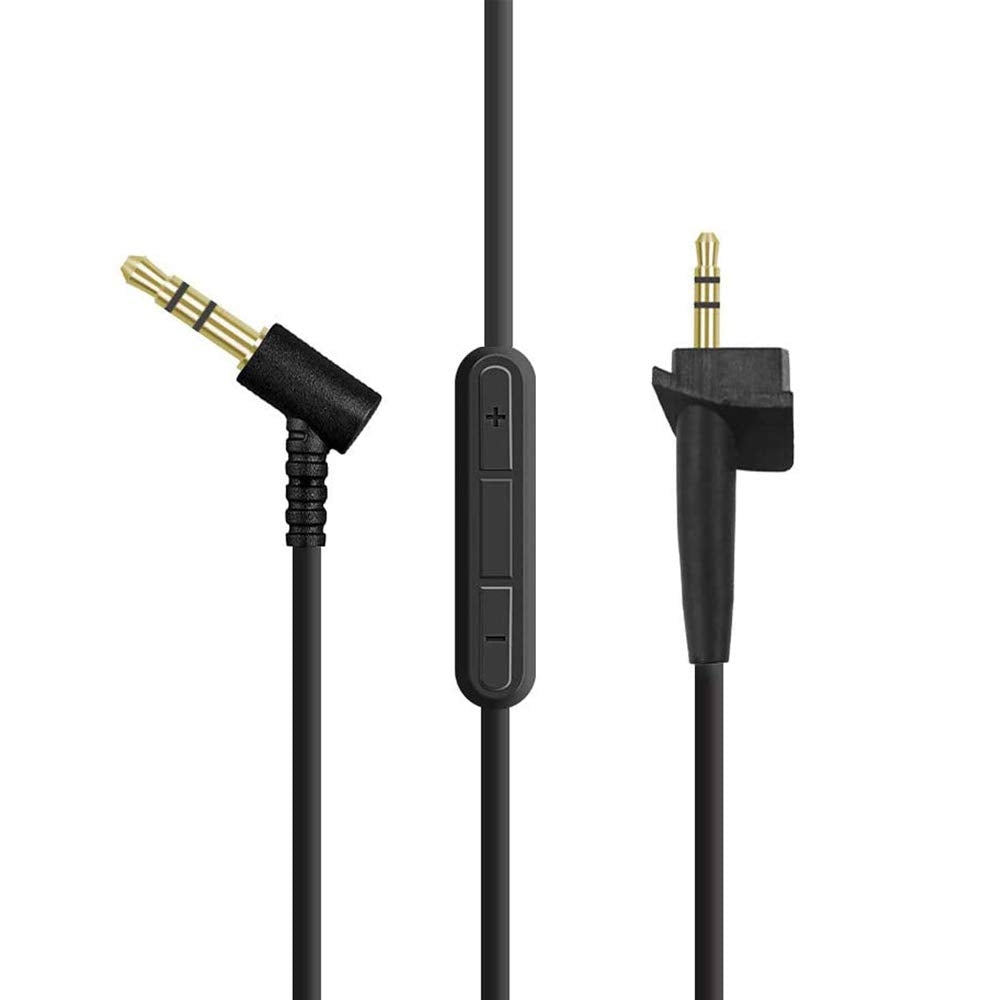 AE2 Replacement Audio Cable Cord for Bose Around Ear 2 AE2 Headphones with Inline Mic Volume Control 1.4 Meters 3.5mm to 2.5mm Cable for iOS Android System (Built-in Microphone)