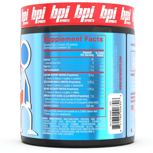 Best BCAA - Building Blocks of Protein and Muscle - Post-Workout Recovery - Weight Loss Support - Fruit Punch, 30 Servings, 300 grams