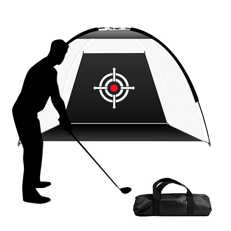 Golf Practice Net Golf High Impact Net Golf Hitting Net with Target Golf Training Aids for Backyard Driving Range (Black, 6.6FT)