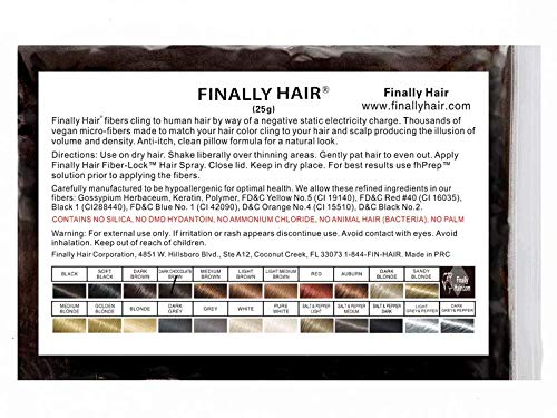 Dark Chocolate Brown : Hair Building Fibers Dark Chocolate Brown Grams Refill Your Existing Bottle. Highest Grade Fiber