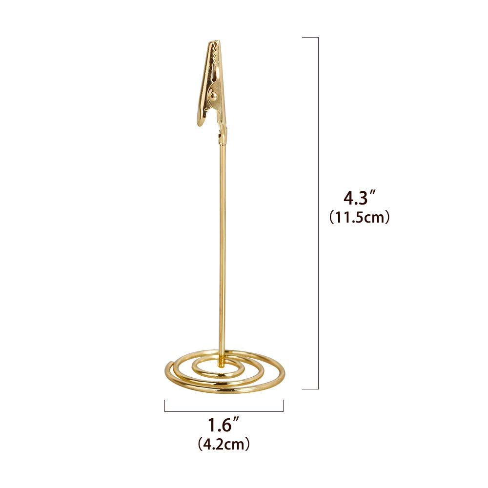 12pcs Place Card Holder Memo Holder Clip Photo Holder Table Number Holder